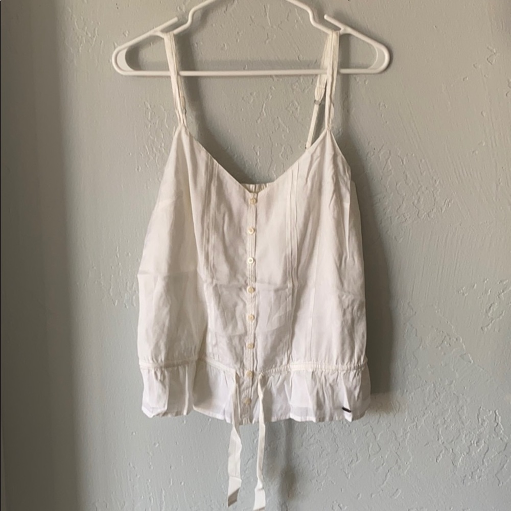 White Hollister tank top